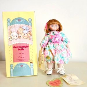 Dolly Dingle Bette Ball 1994 Goebel Porcelain Doll 8.5” w Box Stand COA Limited
